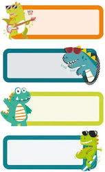 bsb Dinosaur Notebook Labels 12 Pieces