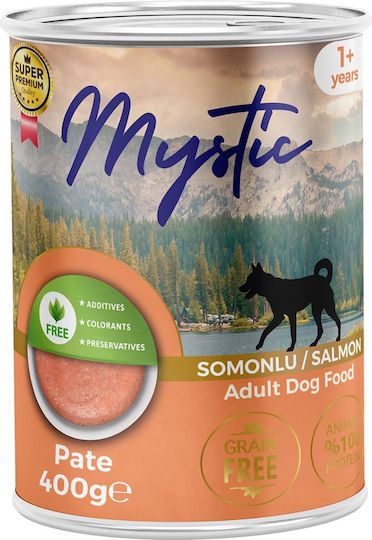 Mystic Mystic Nasses Hundefutter Dose mit Lachs, Fleisch und Huhn ohne Getreide 400g