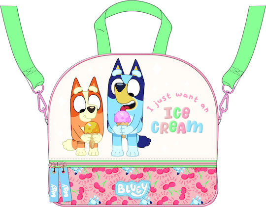 Bluey Schulische Isolierte Kinder Lunchtasche 5lt Mehrfarbige Bluey 20x8x23cm