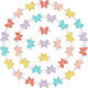 Steel Butterfly Link Silver Enamel Various Colors Mix 10x6.5mm 10pcs