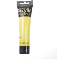 256327 Acrylic Colour 215 Lemon Yellow Tube 75ml