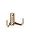 Wall Hanger Metal 2 Hooks Gold