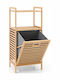 Costway Floor Bathroom Shelf Wooden 43.5x33x96cm