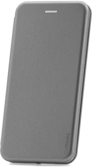 Husă Flip Huawei P20 Portofel Magnet Integrat Buzunar Interior Piele Ecologică iShield Argintie