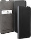Bigben Connected Folio Wallet Case Honor 400 Smart 5g Saffiano Effect Stand Function Black