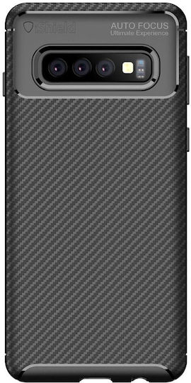 Husă Compatibilă Samsung S10 Plus Moale Flexibilă Antisoc Silicon Armură Piele Carbon Ishield