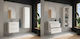 Deftrans Unitate De Mobilier Pentru Baie Cu Chiuvetă M50xA40xÎ50cm Albă