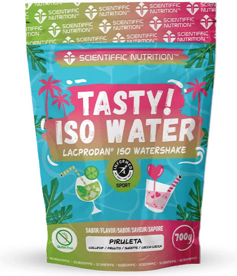 Scientiffic Nutrition Tasty Iso Water Βιολογική Πρωτεΐνη Ορού Γάλακτος Χωρίς Γλουτένη με Γεύση Lollipop 700gr