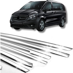 Window Trim Strip Side Door Stainless Steel Chrome Mercedes Vito W447 L3 2014