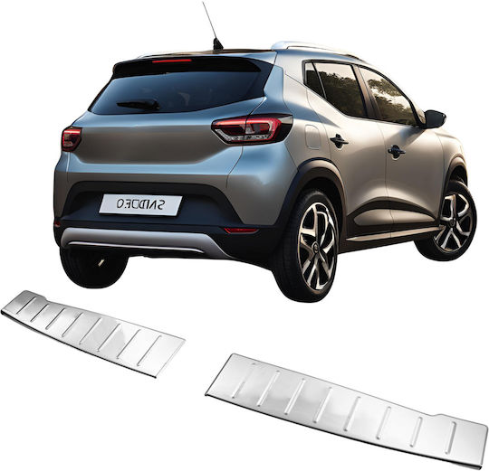 Stainless Steel Chrome Tailgate Cover Strip Dacia Sandero Mk3 5d 2021