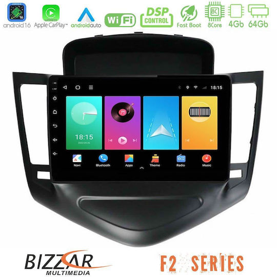 Bizzar Car Audio System for Chevrolet Cruze 2009-2012 Bluetooth USB WiFi GPS Apple CarPlay Android Auto with 9" Touch Screen