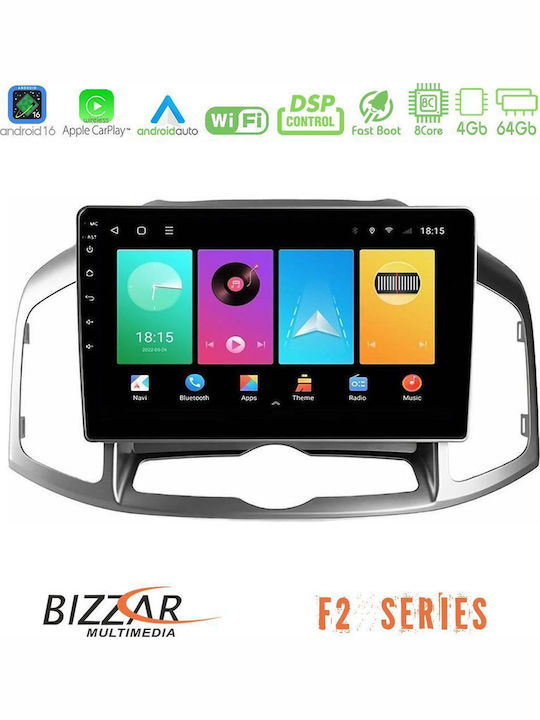 Bizzar Car Audio System for Chevrolet Captiva 2012-2016 Bluetooth USB WiFi GPS Apple CarPlay Android Auto with 9" Touch Screen