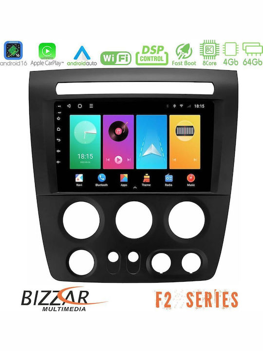 Bizzar Car Audio System Hummer H3 2005-2009 Bluetooth USB WiFi GPS Apple CarPlay Android Auto with 9" Touch Screen