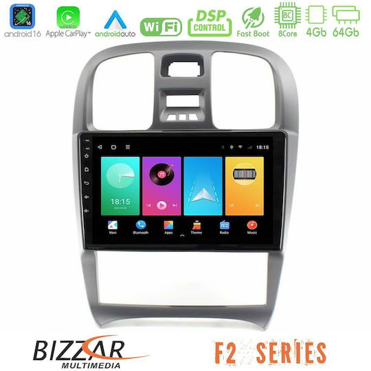 Bizzar Car Audio System for Hyundai Sonata 2001-2005 Bluetooth USB WiFi GPS Apple CarPlay Android Auto with 9" Touch Screen