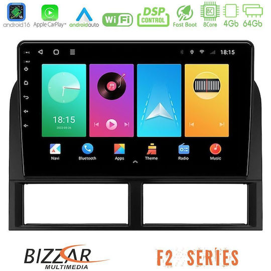 Bizzar Ηχοσύστημα Αυτοκινήτου για Jeep Grand Cherokee 1999-2004 (Bluetooth/USB/WiFi/GPS/Apple-Carplay/Android-Auto) με Οθόνη Αφής 9"