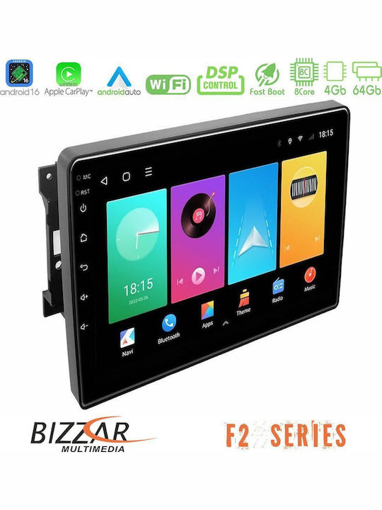 Bizzar Car Audio System for Jeep Commander / Compass / Grand Cherokee / Patriot Dodge Caliber Chrysler 300C / PT Cruiser Bluetooth USB WiFi GPS Apple CarPlay Android Auto with 10" Touch Screen