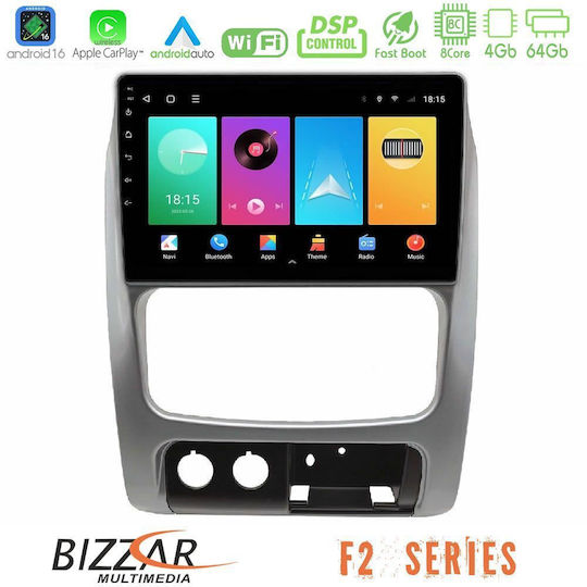 Bizzar Ηχοσύστημα Αυτοκινήτου για Jeep Cherokee 2002-2007 (Bluetooth/USB/WiFi/GPS/Apple-Carplay/Android-Auto)