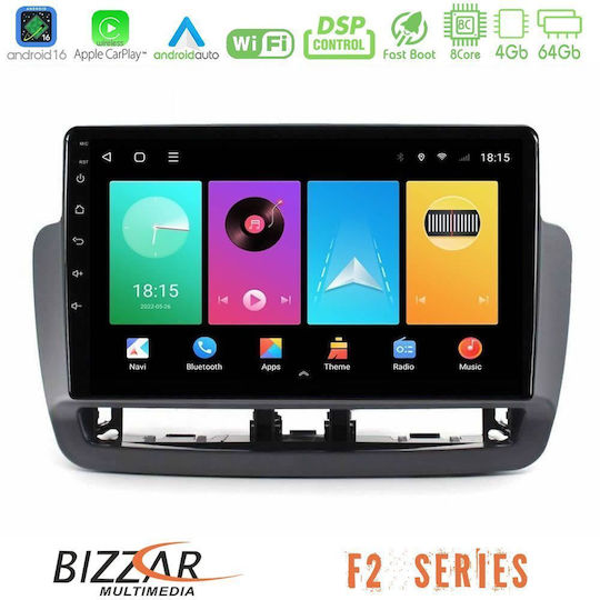 Bizzar Ηχοσύστημα Αυτοκινήτου για Seat Ibiza 2012-2015 (Bluetooth/USB/WiFi/GPS/Apple-Carplay/Android-Auto) με Οθόνη Αφής 9"