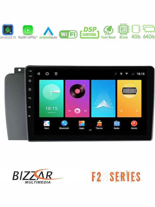 Bizzar Car Audio System for Volvo S60 2004-2009 Bluetooth USB WiFi GPS Apple CarPlay Android Auto with 9" Touch Screen