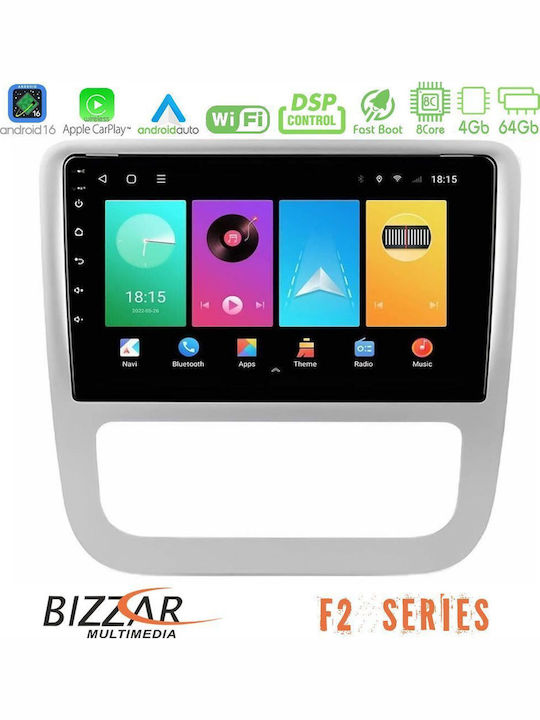 Bizzar Car Audio System for Volkswagen Scirocco / Eos 2008-2014 (Bluetooth/USB/WiFi/GPS/Apple CarPlay/Android Auto) with 9" Touch Screen