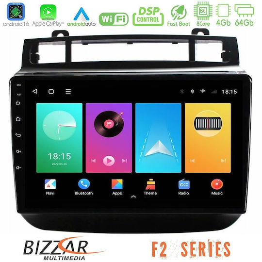 Bizzar Car Audio System for Volkswagen Touareg 2011-2018 Bluetooth USB WiFi GPS Apple CarPlay Android Auto with 9" Touch Screen