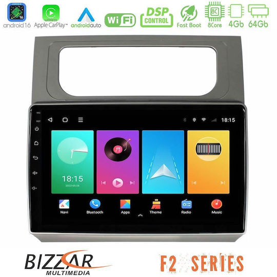 Bizzar Car Audio System for Volkswagen Touran 2011-2015 Bluetooth USB WiFi GPS Apple CarPlay Android Auto with 10" Touch Screen