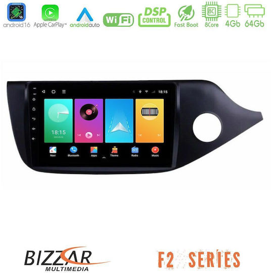 Bizzar Автомобилна Аудио Система за Kia Ceed 2013-2017 (Bluetooth/USB/Вграден Wi-Fi/GPS/Apple CarPlay/Android Auto) с Touch Screen 9"