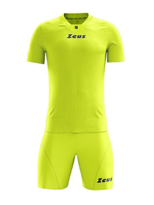 Zeus Kinder Promo Fußballset Fluoreszierendes Gelb Polyester Sommeroutfit