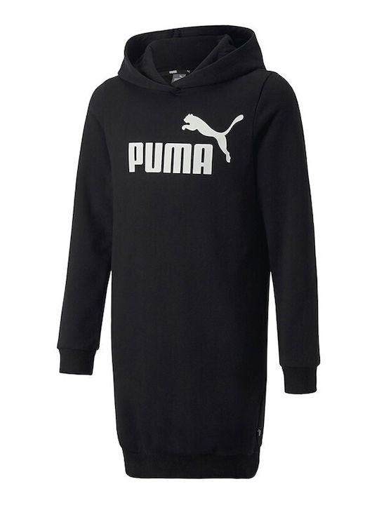 PUMA Essentials Logo Fl Mädchenkleid Schwarz