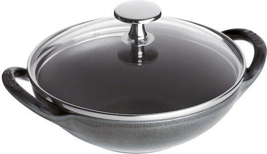 Staub Wok from Aluminum with Lid with Enamel Coating 16cm
