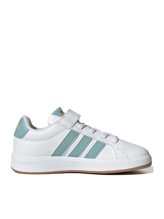 adidas Grand Court 3.0 Kids Sneakers with Hook-...