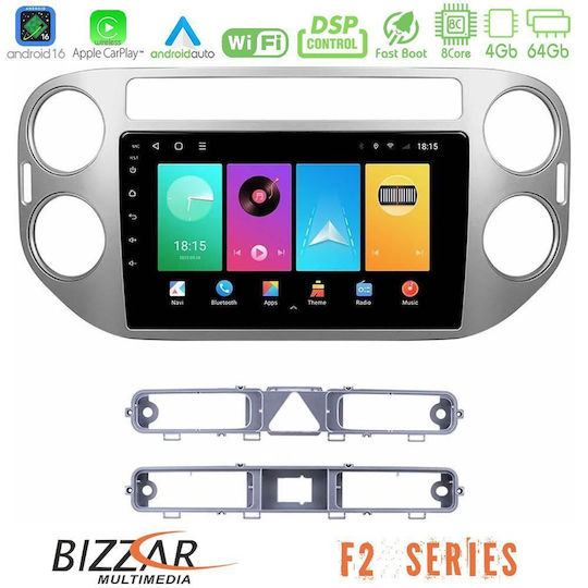 Bizzar Car Audio System for Volkswagen Tiguan 2016 Bluetooth USB WiFi GPS Apple CarPlay Android Auto with 9" Touch Screen
