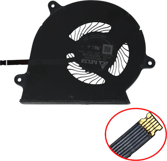 Laptop Fan Cpu Cooling Fan Samsung Galaxy Book3 Pro Np940xfg 940xfg Ba31-00221a Nd75c0b 22f19 Right Fan 6pin Code 81763