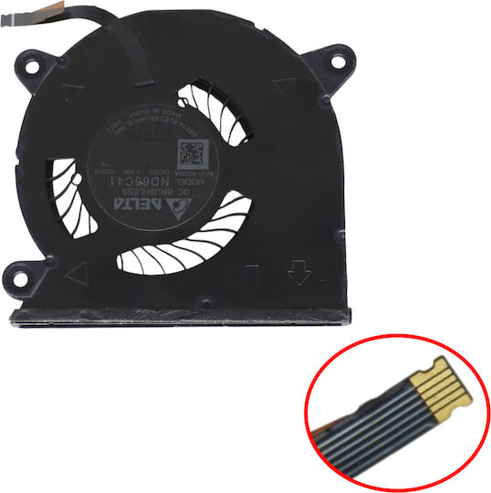 Laptop Fan Cpu Cooling Fan Samsung Galaxy Book3 Pro Np940xfg 940xfg Ba31-00222a Nd65c41 22g13 Left Fan 6pin Code 81762