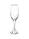 Borgonovo Set of Champagne Glass Goblets Made of Glass 6 Pieces
