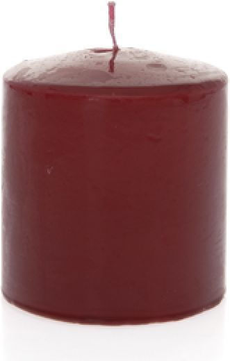 Iliadis Decorative Burgundy Candle 9x10cm 2 Pieces