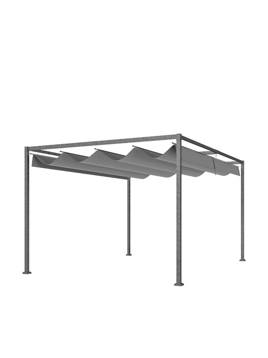 Outsunny Κιόσκι Κήπου Γκρι 4x3m