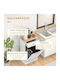 Stehendes Küchenschrank Schublade Weiß 40x28x63cm
