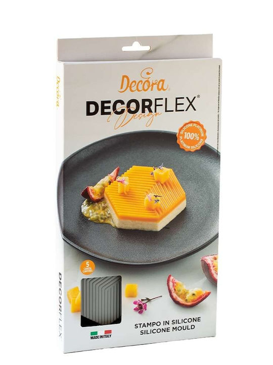 Decora Φόρμα Ζαχαροπλαστικής από Σιλικόνη 5 Θέσεων 29.5x17x2εκ.