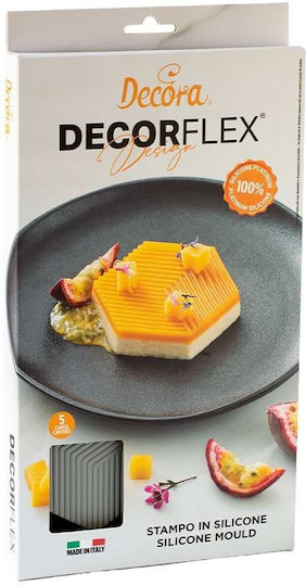 Decora Formă de Patiserie din Silicon cu 5 Cavități 29.5x17x2cm