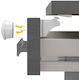 Babyono Cabinet & Drawer Lock with Magnet from Plastic 12.5x18.5cm
