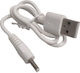 Oem Stromversorgung Kabel Dc Usb A Zu Weiblichen Jack 3.5x1.35mm 0.5m Weiß