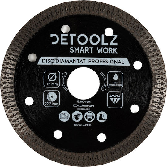 Detoolz Диск За Рязане На Строителни Материали 115mm