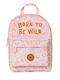 Saro Born To Be Wild Kindergarten Backpack Pink 21 x 9 x 29cm