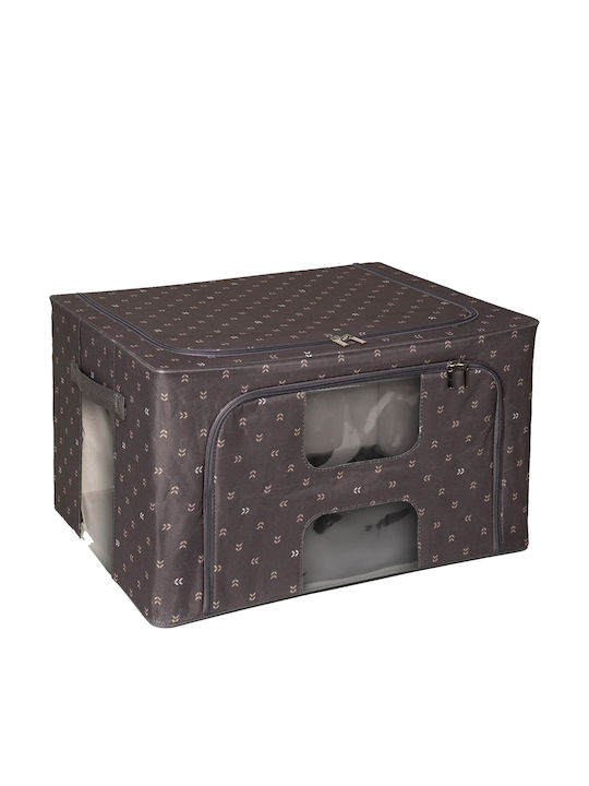 General Trade Stoff Aufbewahrungsbox mit Deckel Braune 50x40x28cm