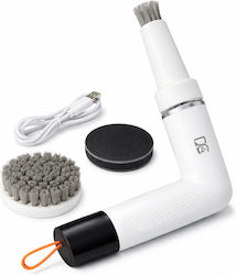 Perie Mică Electrică Rotativă De Curățare Dc4 Fără Fir Reîncărcabilă Cu Încărcare Usb-c Impermeabilă Portabilă Pentru Curățarea Bucătăriei Baie Și Uz Casnic