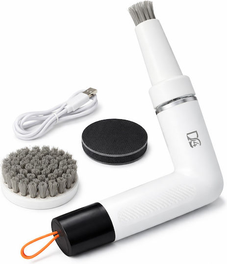 Perie Mică Electrică Rotativă De Curățare Dc4 Fără Fir Reîncărcabilă Cu Încărcare Usb-c Impermeabilă Portabilă Pentru Curățarea Bucătăriei Baie Și Uz Casnic