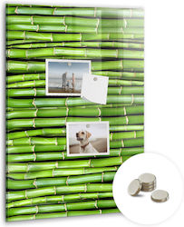 Panou Magnetic de Perete Bambus Un Magnet 40x60 Panou Magnetic de Perete Bambus Un Magnet 40x60