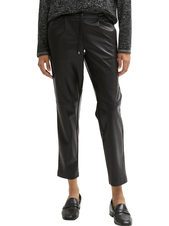 Pantaloni Dama Din Piele Negru Intens