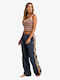 Women's Pantaloons in Wide Leg Style Striped Mood Indigo
